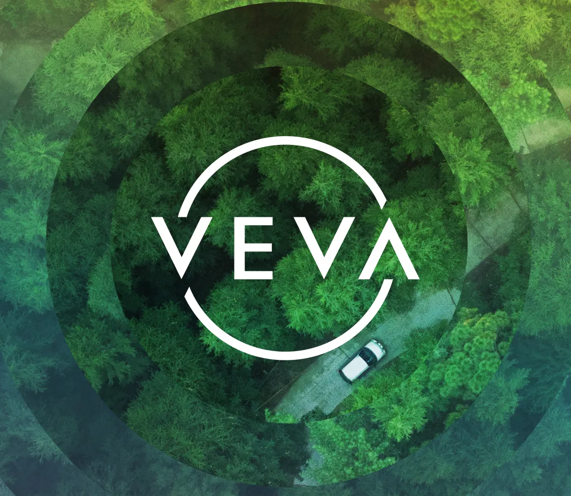 veva brand logo display