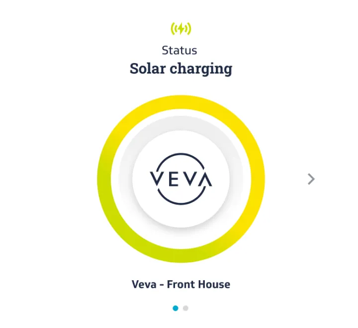 veva charger - charging conditions in app