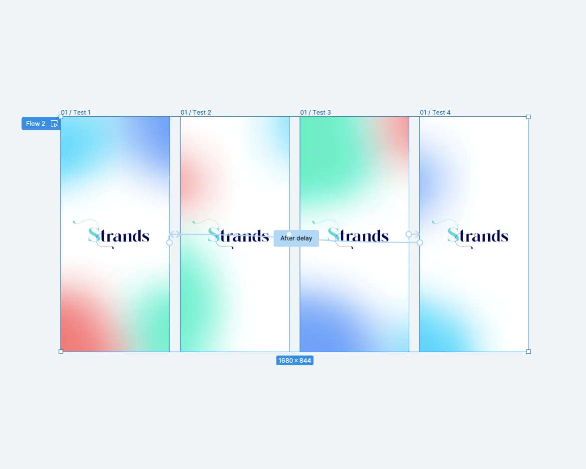 strands app - splash screen animation prototype 