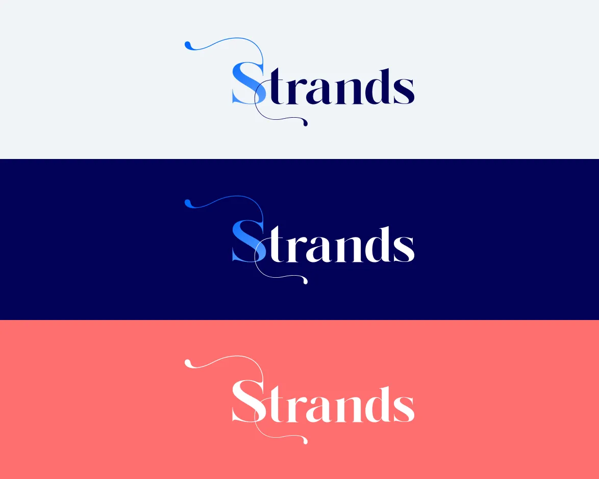strands logo and colour scheme