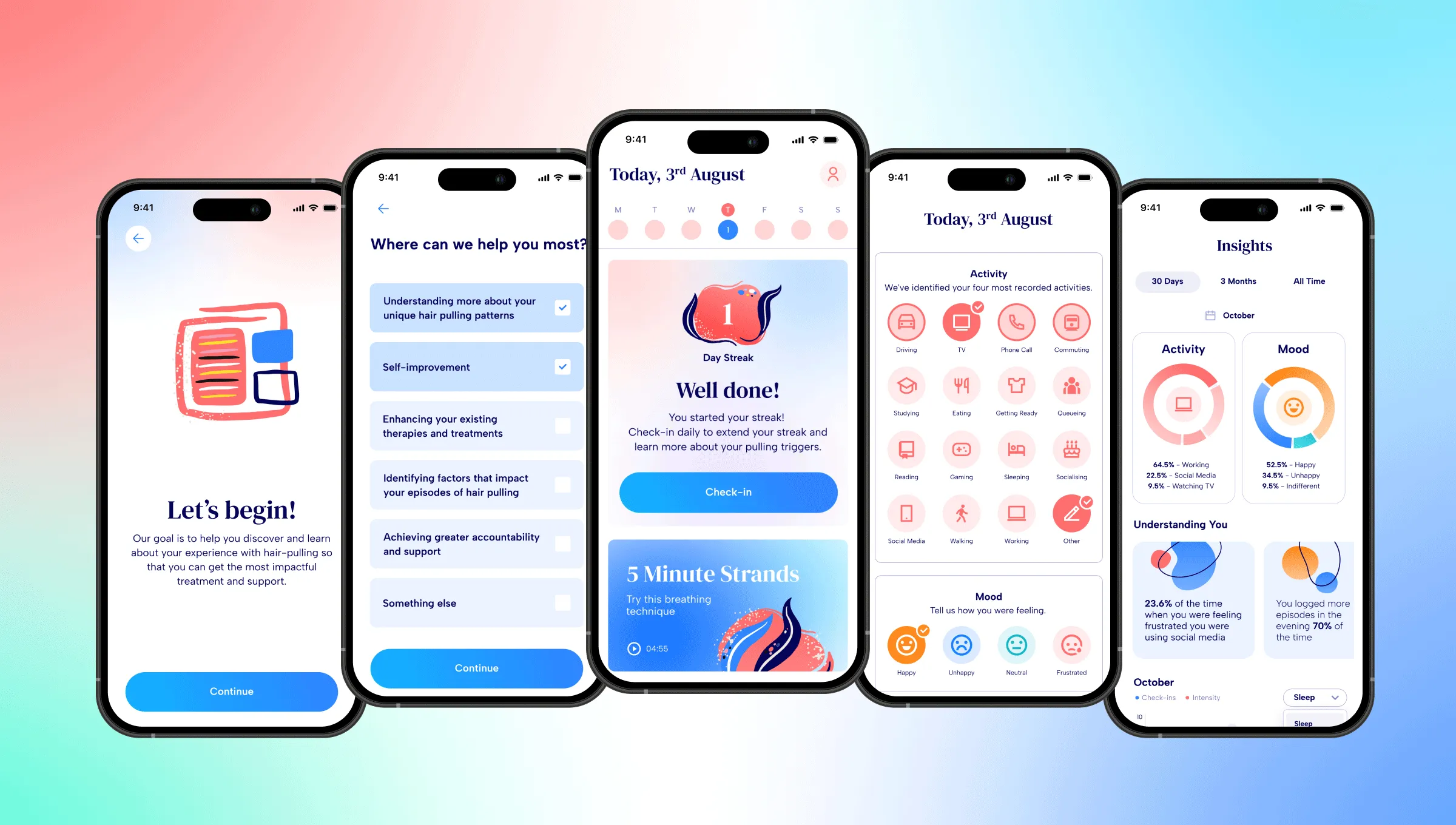 strands app - large app feature display