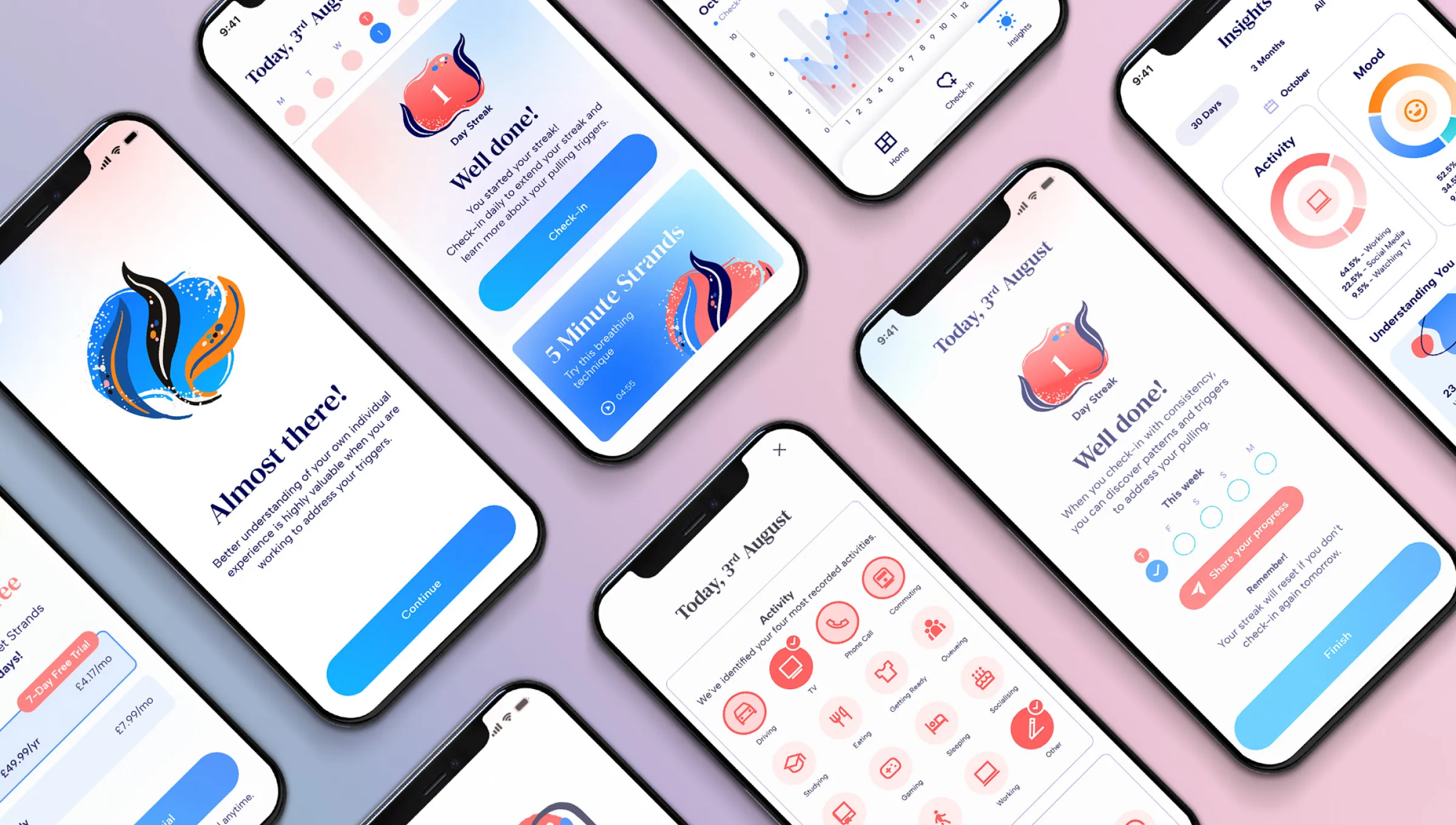 strands app - large app feature display