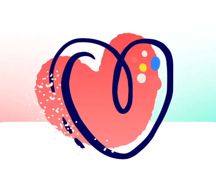 strands app - heart illustration