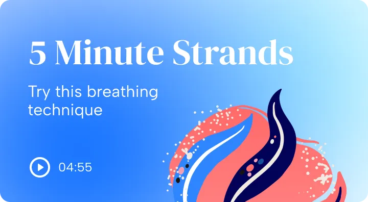 5 minute strands card