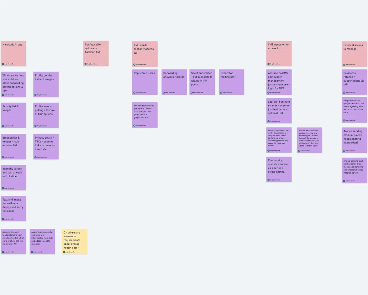strands app - user journeys